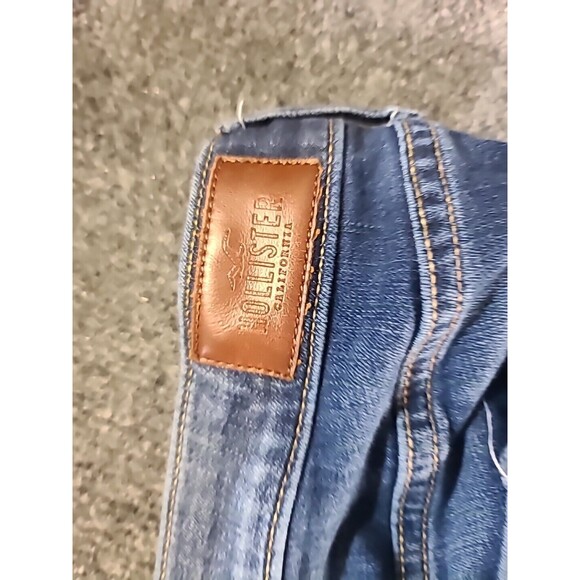 Hollister Women's Size 3R W26 L30 Dark Distressed  Super Skinny Stretchy Jeans - Picture 7 of 7